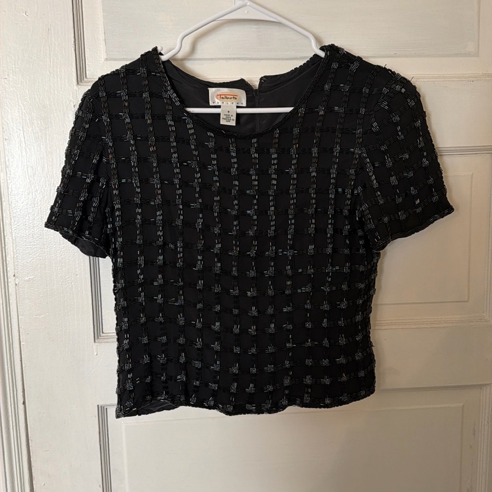 Beaded Talbots Top